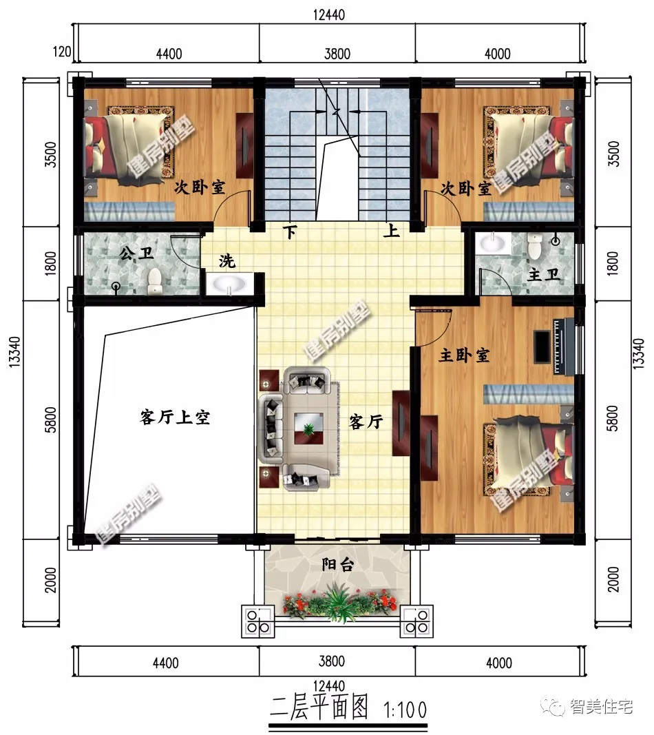 『』宽12米左右，设计很漂亮的三层别墅，建了这栋房施工队都要出名