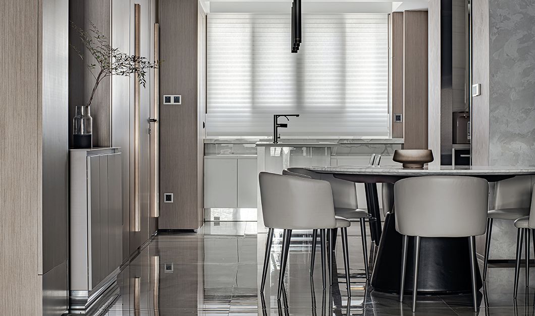 240㎡简约大平层，灰奢有度！