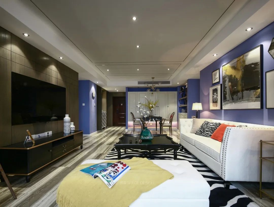 『』128㎡现代古典，英语老师夫妇的家，稳重端庄，缤纷优雅