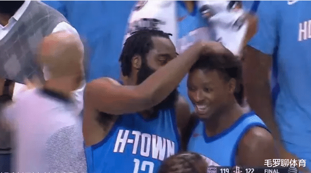 火箭队|哈登大笑欢庆4星首胜！摸头杀新人击碎内讧传闻，宣战湖人抢冠军