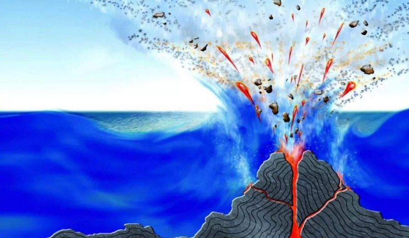 火山喷发@印度洋海底火山喷发，地震仪显示有异常，有“异物”跑出！