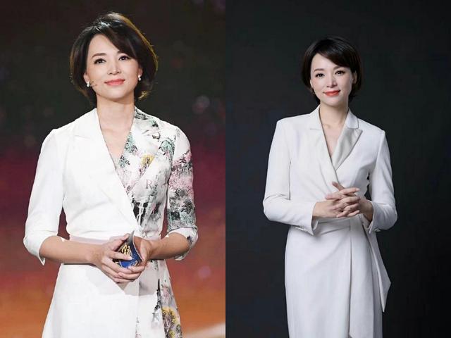 穿衣搭配|董卿久违现身!黄色短发配套装不像46岁,穿衣言谈都对自己太苛刻