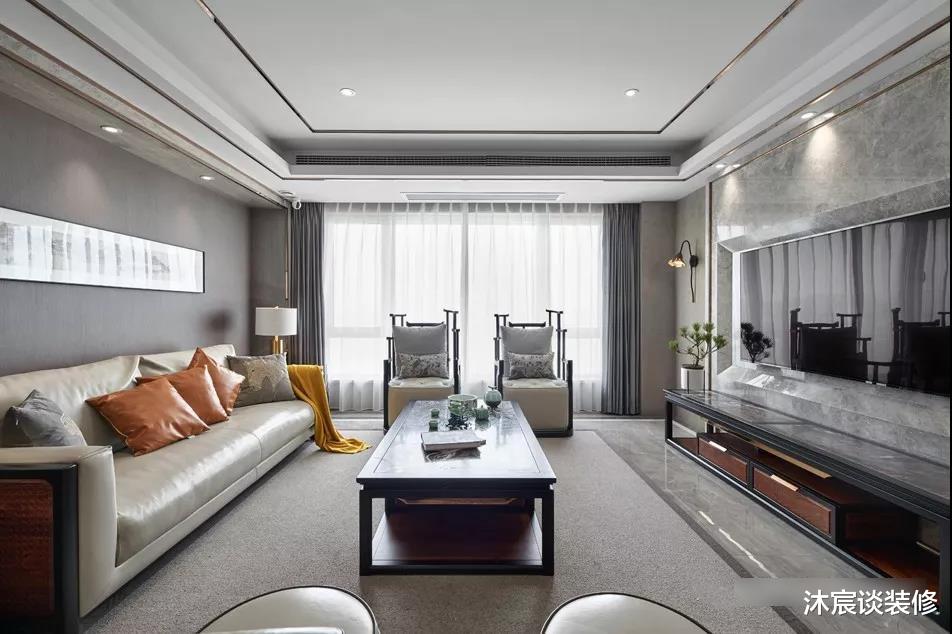 |一家四口新房，新中式搭配现代轻奢元素，室内惊艳无比，很上档次