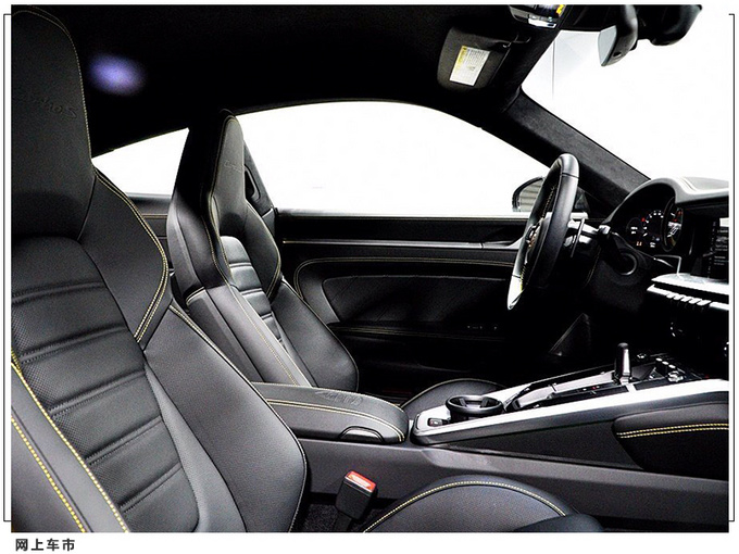 保時捷911 Turbo S實拍曝光！搭金色輪轂+碳纖維車頂 3秒內可破百-圖10