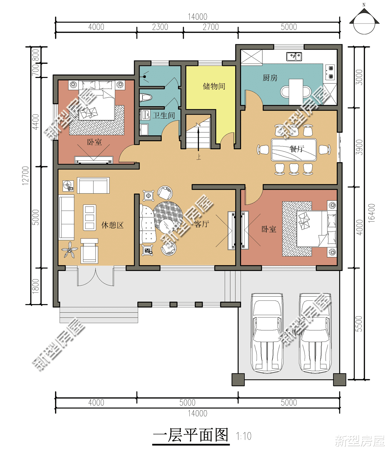 |农村别墅怎么盖才好看?挑空客厅+套卧,这8套图纸25万起建
