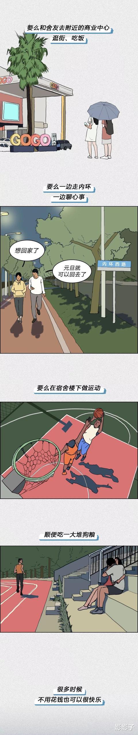 广州市:在广州大学生的真实生活。(漫画)