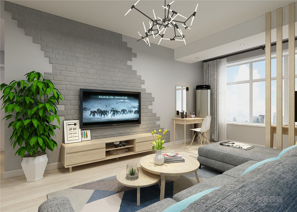 |北欧风格装修效果图,现在特流行,88平两室,干净简洁,晒晒!