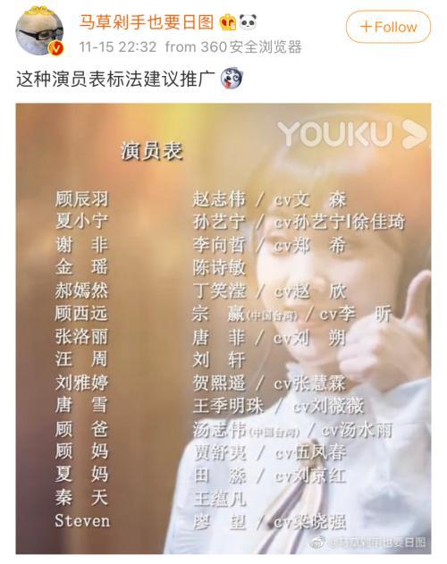配音|这张演员表火了！