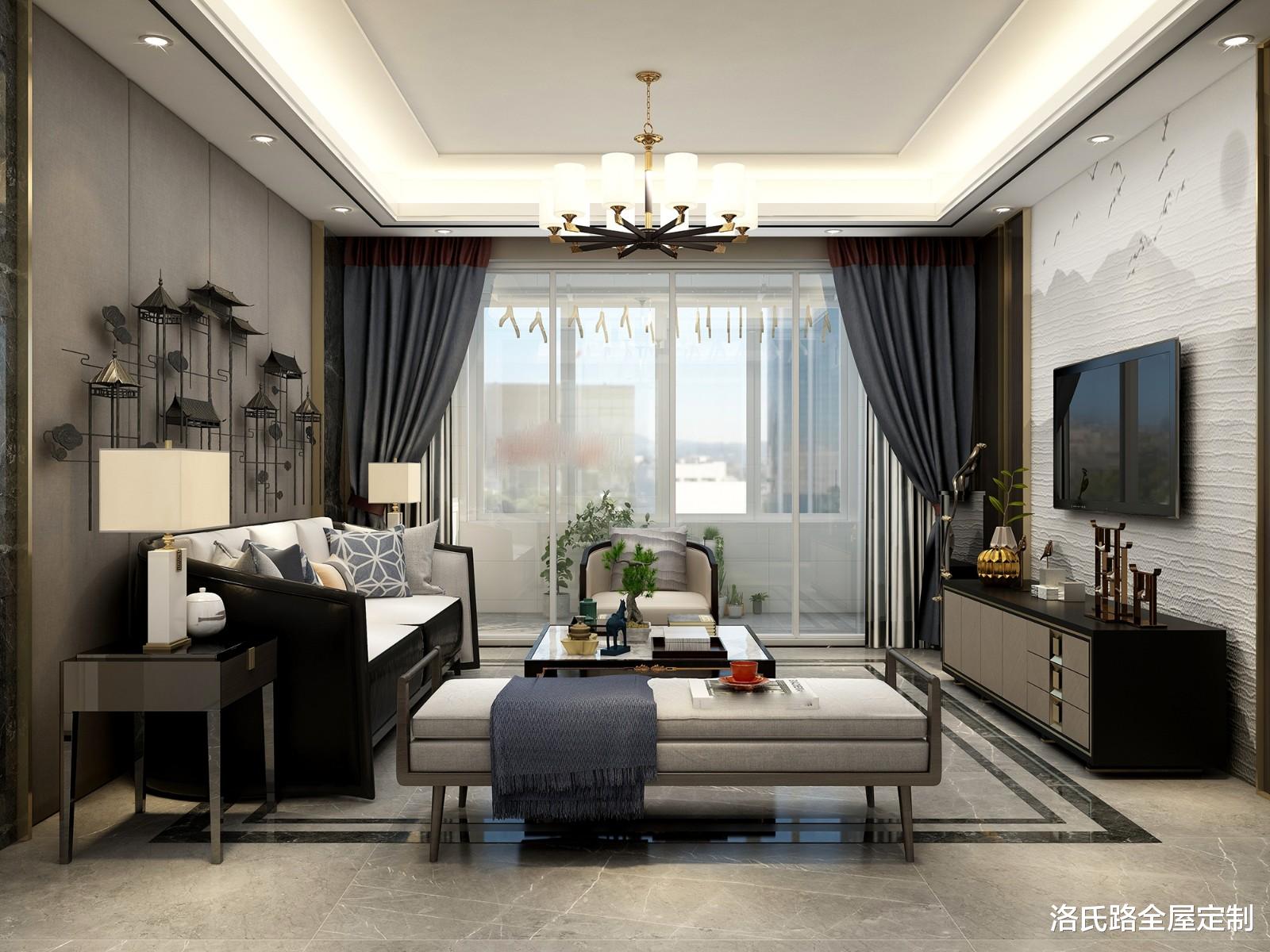 美颜|158㎡新中式三居室,如此诗情画意,尽显东方之美