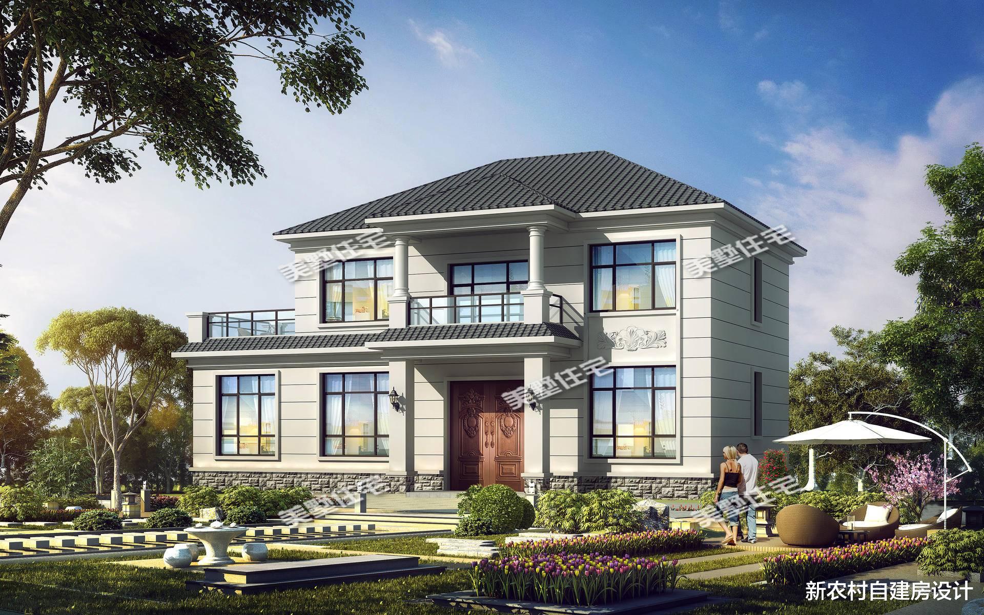 ##占地120平的二层别墅，外观绝对百里挑一，厨房另设让布局更合理