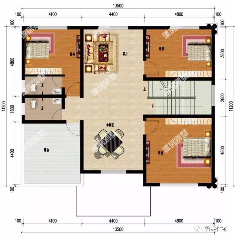 |漂亮且气派的欧式农村别墅，面宽13米左右，建一栋提高生活质量