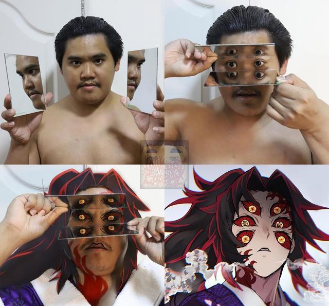 Cosplay|泰国小胖又现低成本鬼灭cos，网友：就爱看你一毛钱不想花的样子