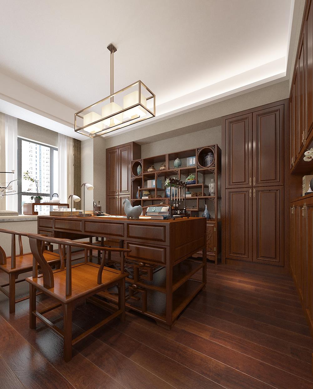 |180平米中式风格,客厅大气磅礴的设计搭配,是一代人的时代记忆