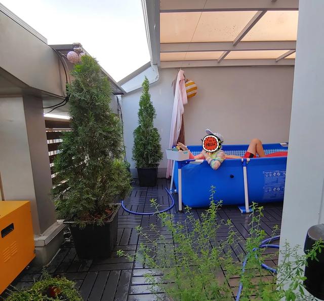 |买顶楼理由很简单，就看中送的20㎡露台，悬在餐厅上方，赚大了！