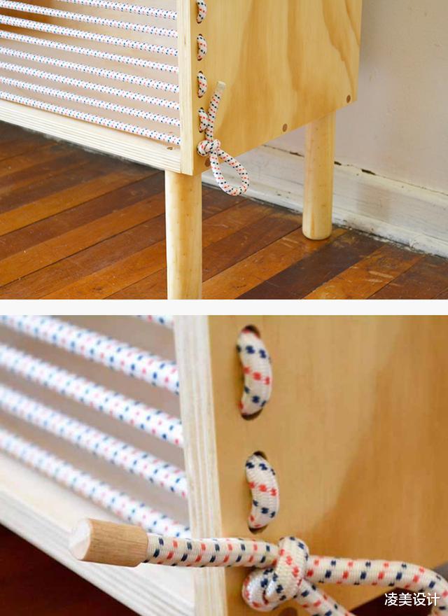 []老外用弹力绳做柜门，本以为是穷装，没想到不仅好看还很实用！