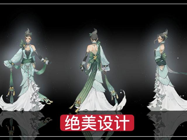 甄姬@玩家自制甄姬第六款皮肤,青龙设计有点秀,看清裙子细节后:爱了