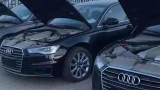 奥迪A6L▲仓库奥迪A6L堆积如山，上面全是灰尘，销售：8万一辆赶紧开走吧