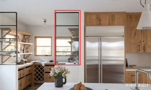 |厨房可以装个U型橱柜，两边对角分别装玻璃隔断，小户型也大气！