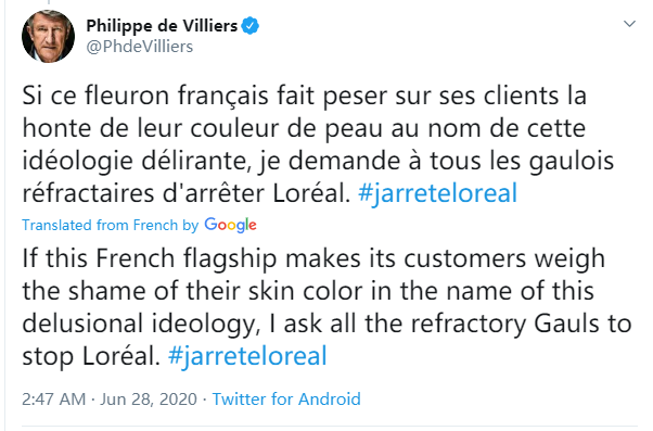 杭州■“欧莱雅”宣布移除其护肤和化妆品中“美白”等描述，法国网民怒了！
