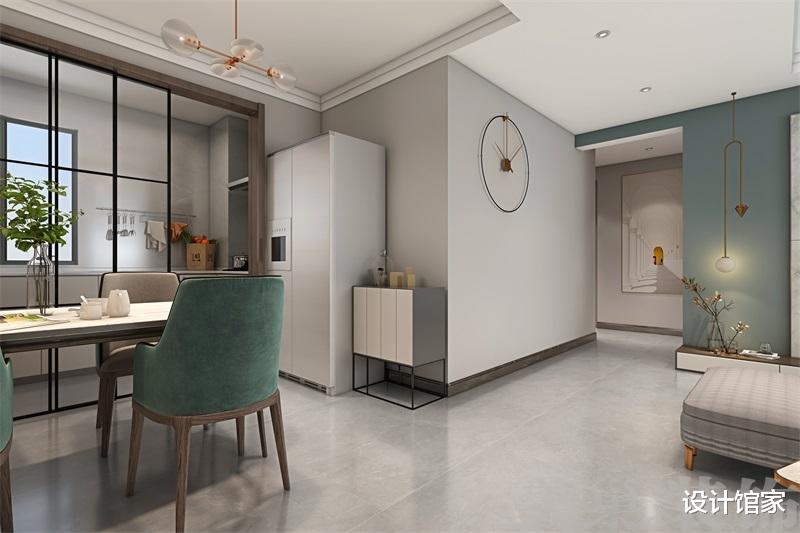 |一家三口的120平现代简约风,简约精致,有颜有品位的设计