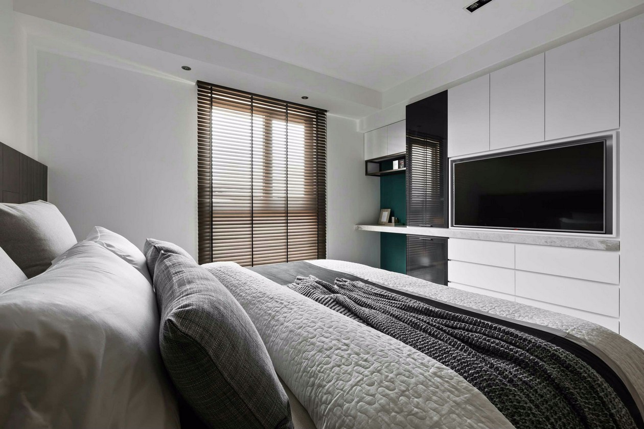 |简洁无华的家具 佐以温润的木作肌理点缀 纯净、简洁