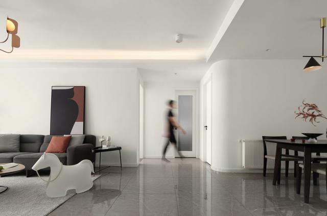 |这应该是最耐看的设计了，113㎡，全屋刷大白，永远不会过时！