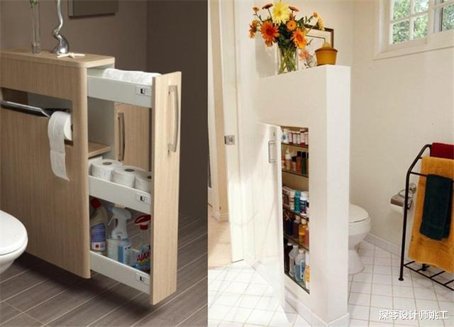 老年小妙招|卫生间4㎡就这样收纳，见缝插针，该挂的挂该藏的藏，榨干巴掌地