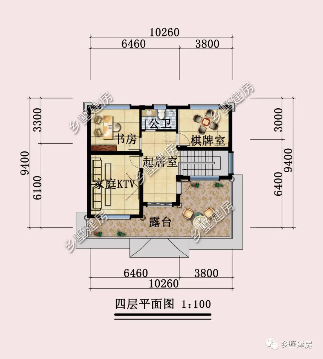 |10X10米气质款四层农村别墅,给您一个舒适的家