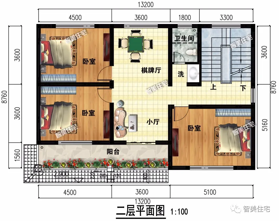 ：20万建栋两层农村别墅，大阳台落地窗，丝毫不比豪宅差
