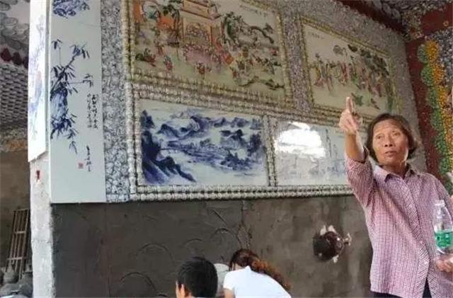 中毒|致敬！江西老太5年花6000万造瓷宫，自己却住茅棚，称：传统不能丢