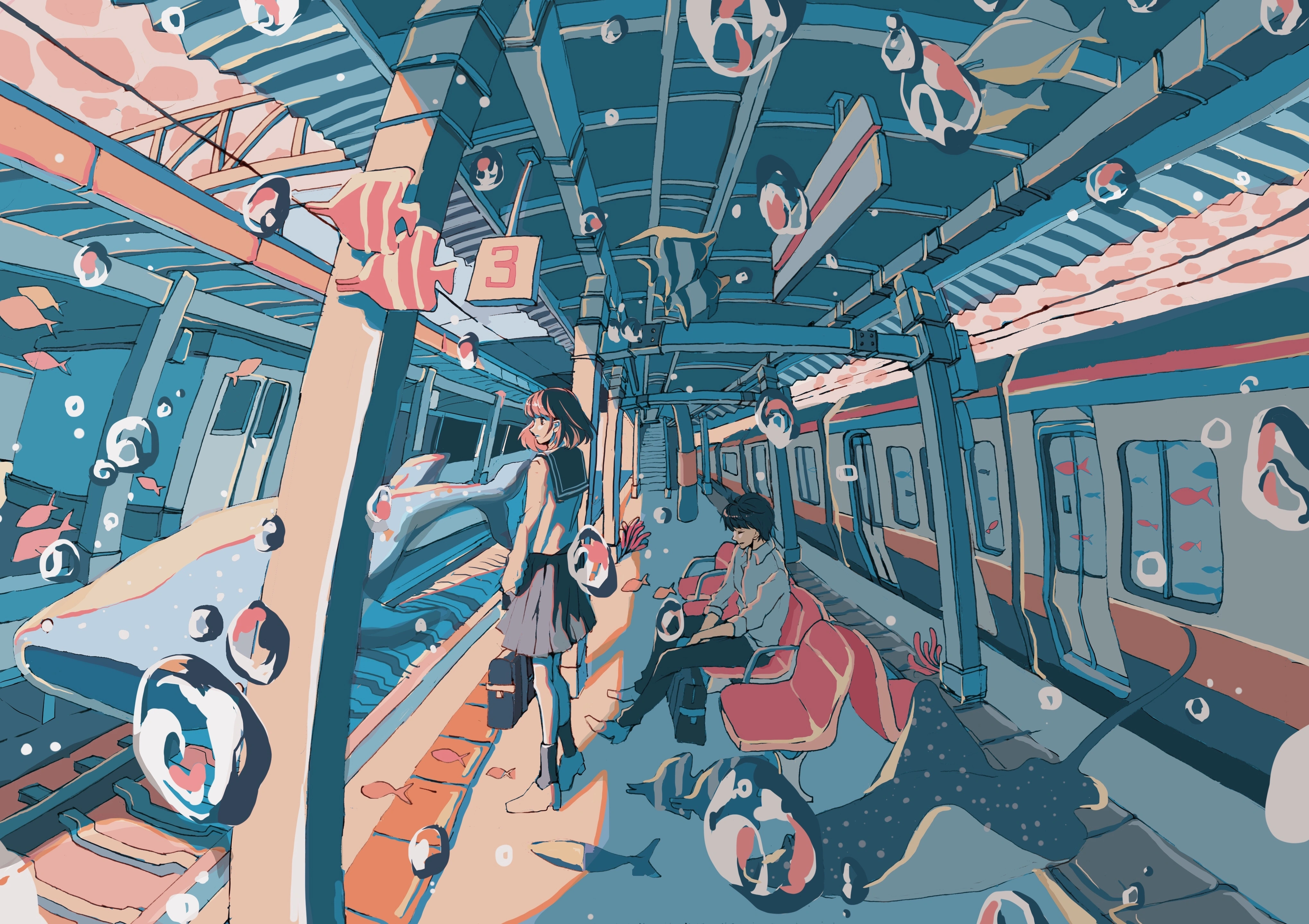 「」突破次元壁系列,与大海交融的现实生活