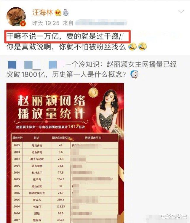 「赵丽颖」电视剧播放量1812亿?编剧讽刺赵丽颖女主剧:吹牛大赛冠军