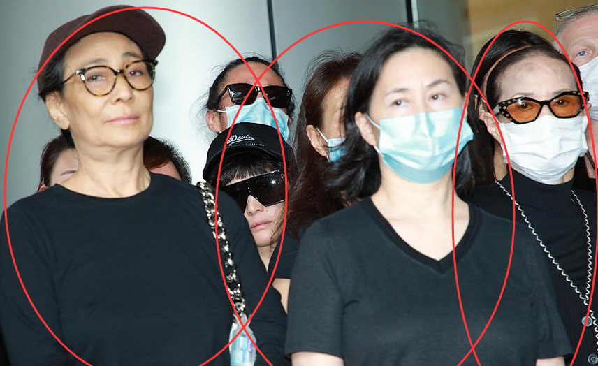 『奚梦瑶』赌王去世开记者会：全家都穿黑白灰，看到奚梦瑶，这合适吗？