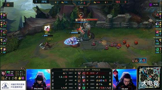 【fpx战队】LOL-季中杯:TES 3-1击败FPX,TES夺得2020英雄联盟季中杯冠军!