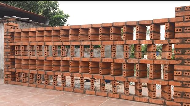 头一次这样砌红砖墙，完工不看好的人都被惊艳到了，纷纷照着装！