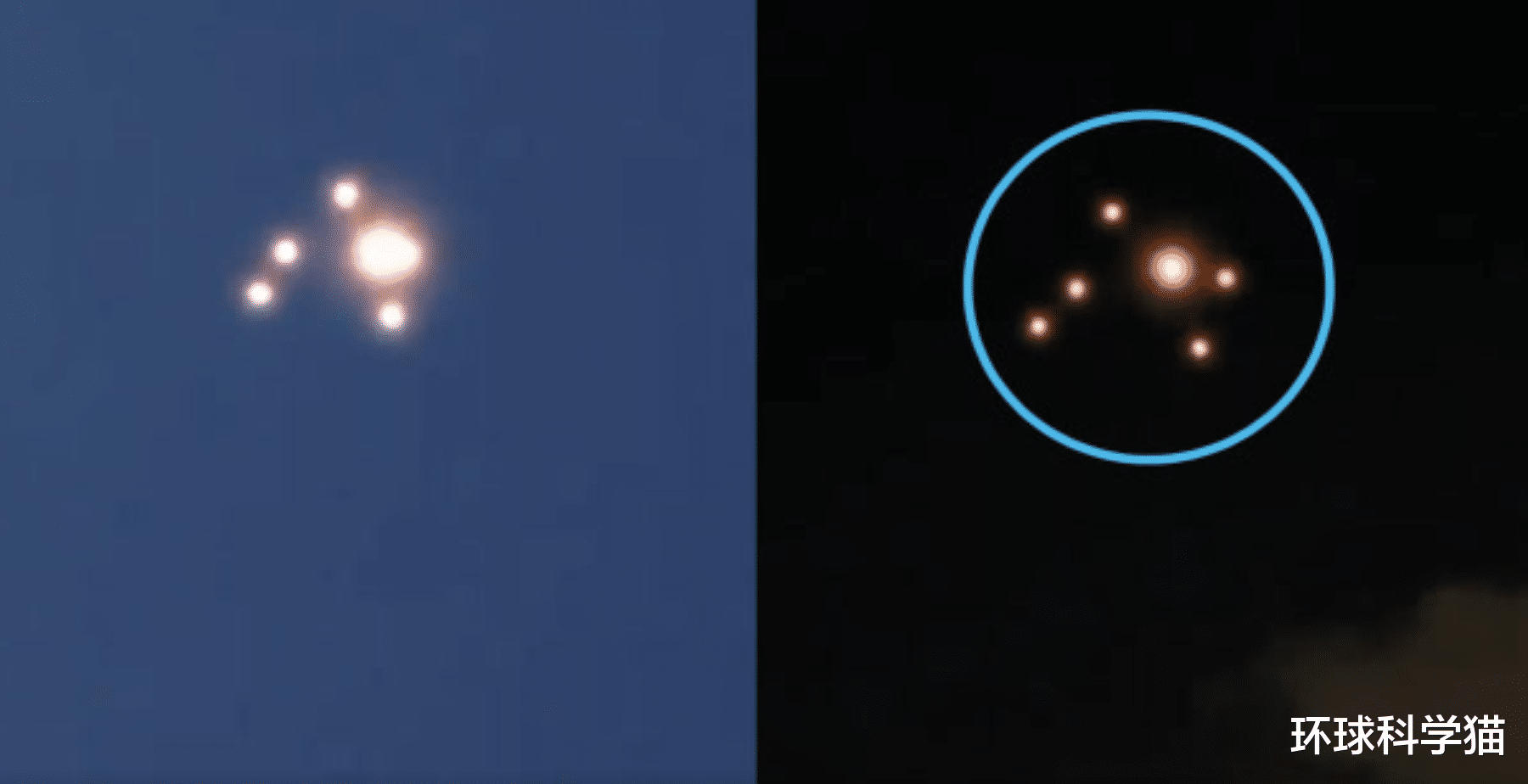 UFO▲6月太频繁了!日本之后,美国再现不明飞行物,6个球变5个球消失