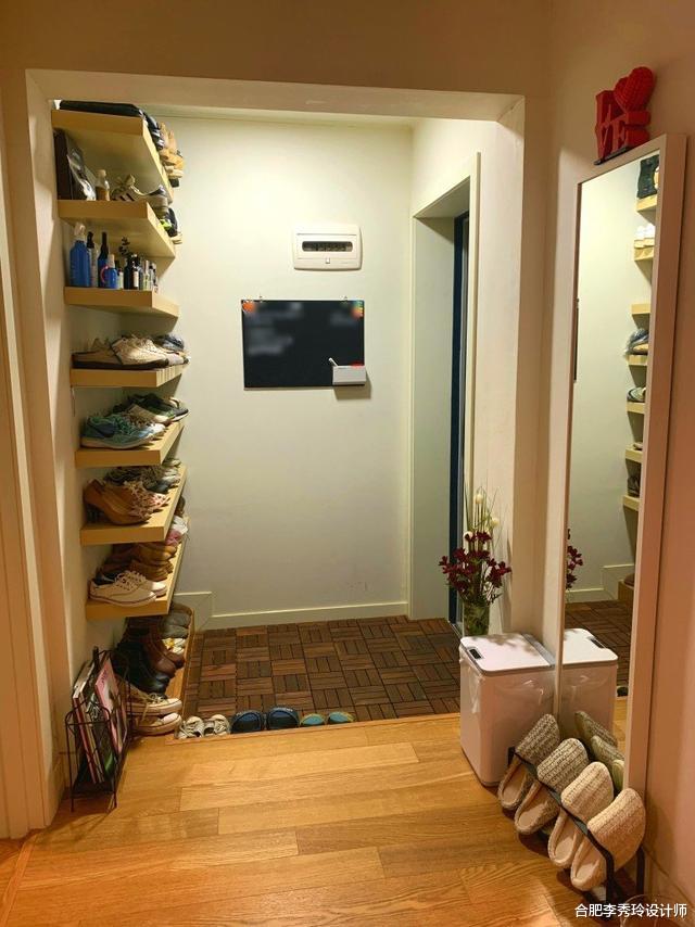 []放弃玄关柜，打8块隔板能放50双鞋子，早知道就学他家这样装了