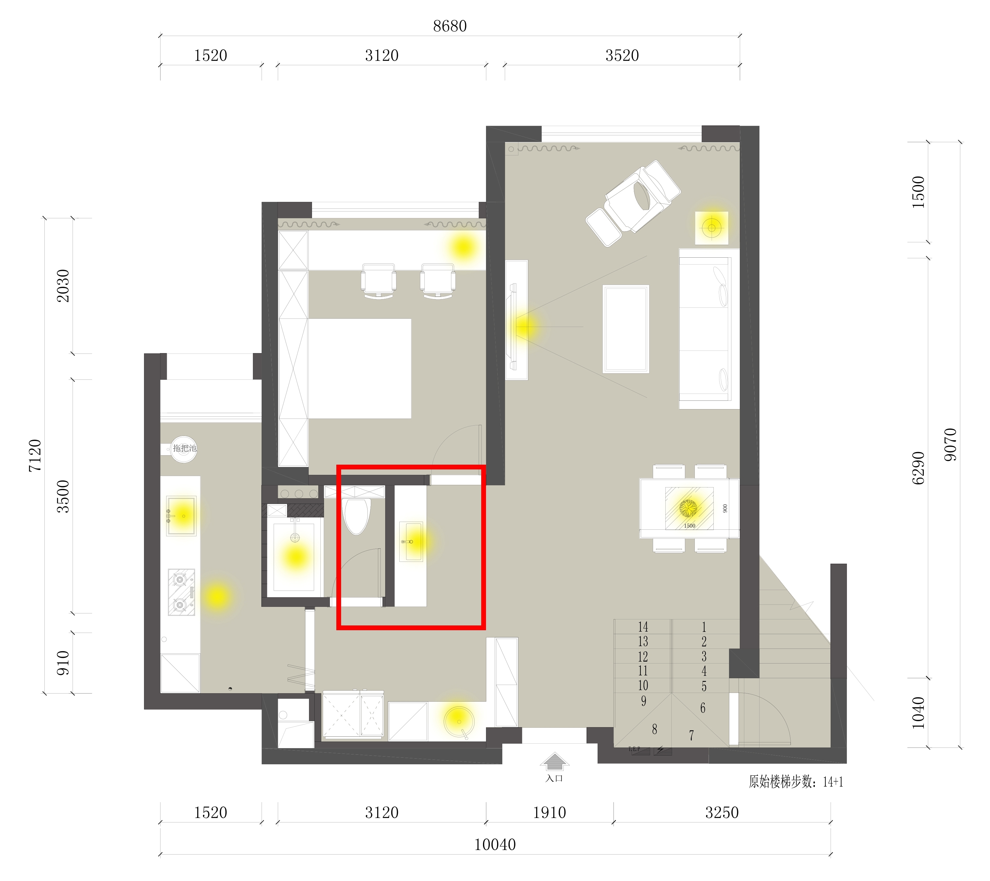 []新作首发 | 180㎡大跃层，两个人一只猫，卫生间可以玩出超级秀场