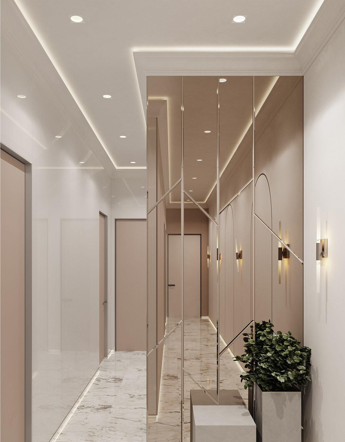 |走廊一定要吊顶吗？这样的造型设计再搭配灯饰，美观又不压抑