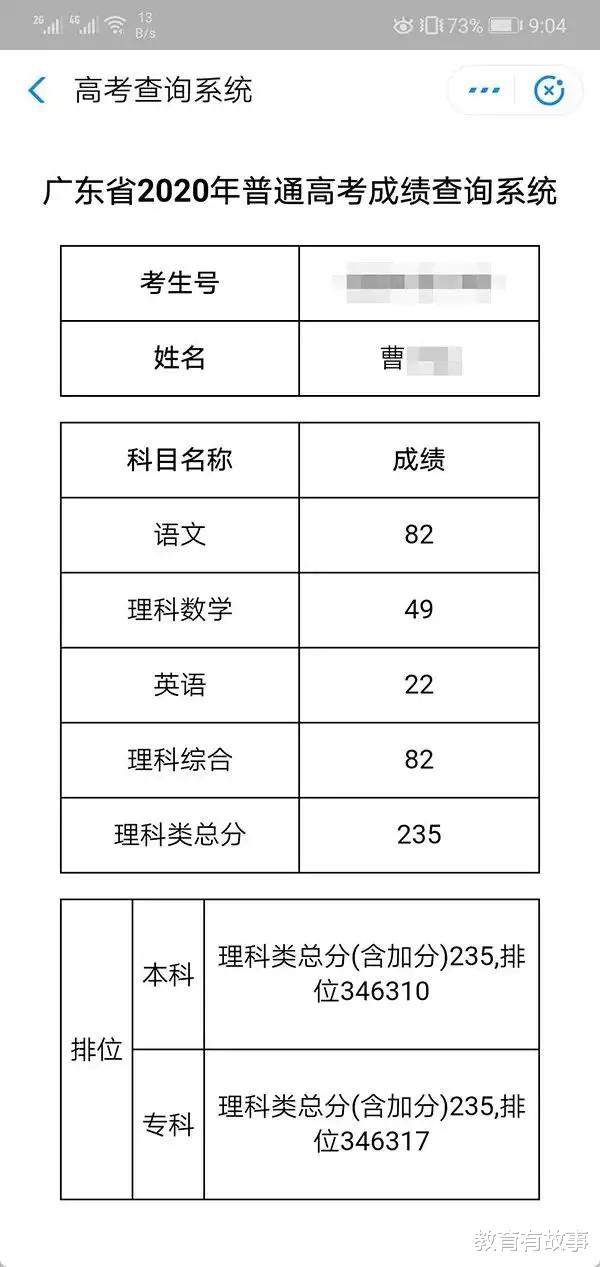 清华大学|高考成绩235分，却收到清华大学录取通知书，家长被气进医院