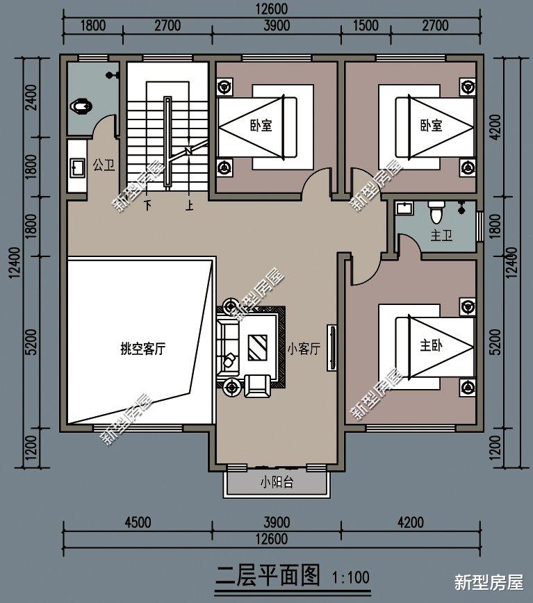 |农村别墅怎么盖才好看?挑空客厅+套卧,这8套图纸25万起建