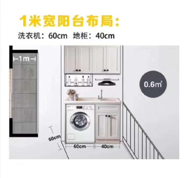 @阳台设计成洗衣区,3件事不要忘,颜值高使用更便捷