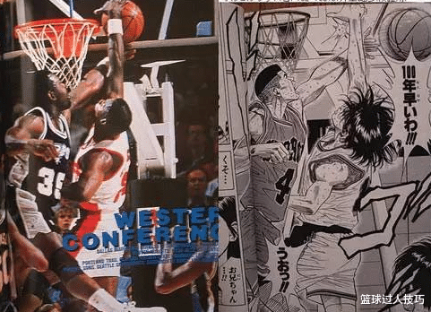 灌篮高手:看《灌篮高手》经典画面:1人模板是乔丹,最强球员灵感来自奥胖