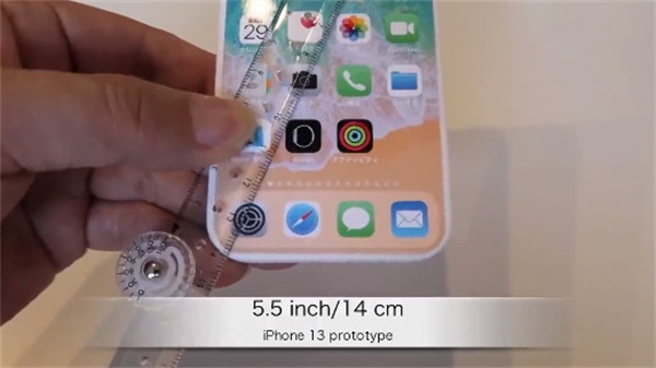 「iPhone」iPhone13模型机亮相，砍掉下巴去掉刘海，颜值美出新高度