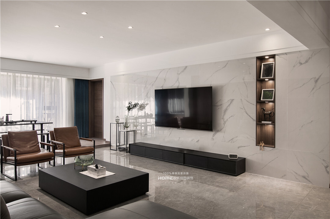 |180平现代简约风,简练稳重,追求自然惬意