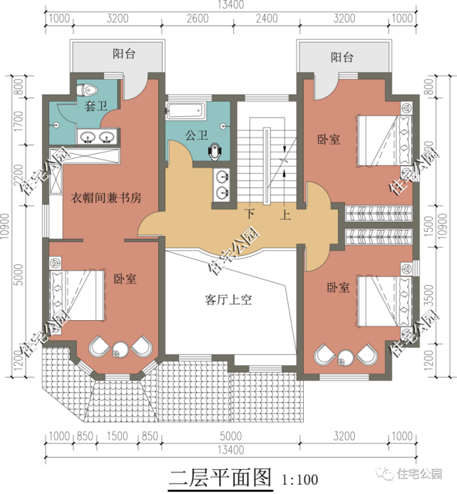 |精选图库：20套农村美式风格户型图