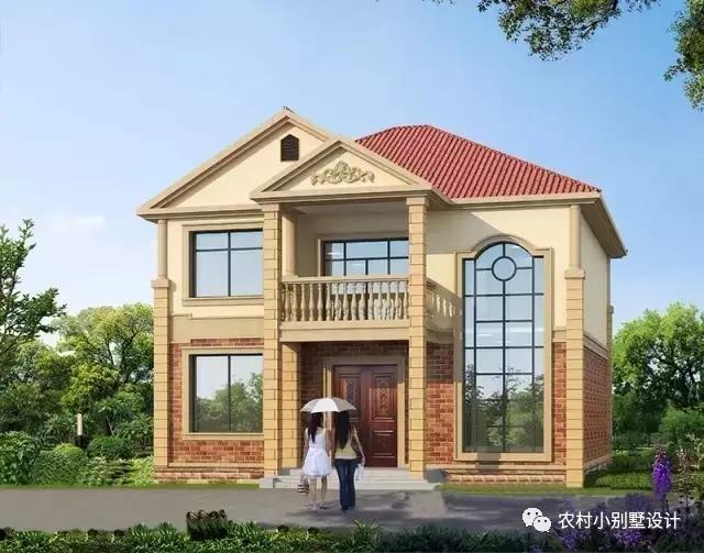 「」套美观实用二层农村别墅, 人见人爱, 时尚漂亮二十万左右建造一栋