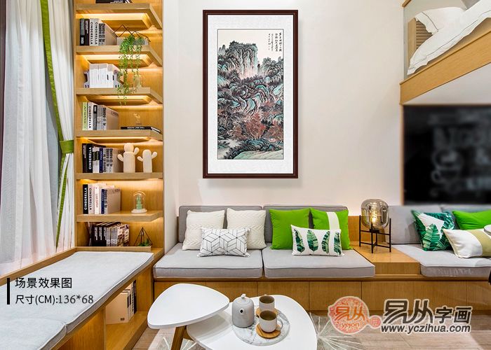 山水画@玄关挂画精选 这几幅作品也太美了 千万别错过！