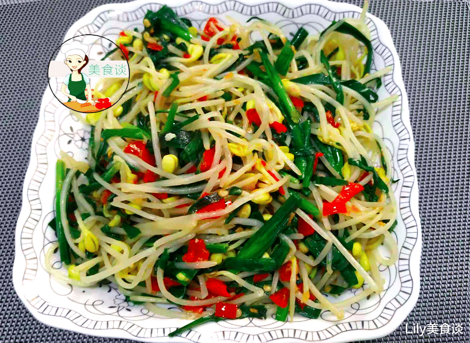 「黄豆芽」韭菜和它是天生一对，一周吃3次，清肠排毒，腰小一圈，肚腩变平