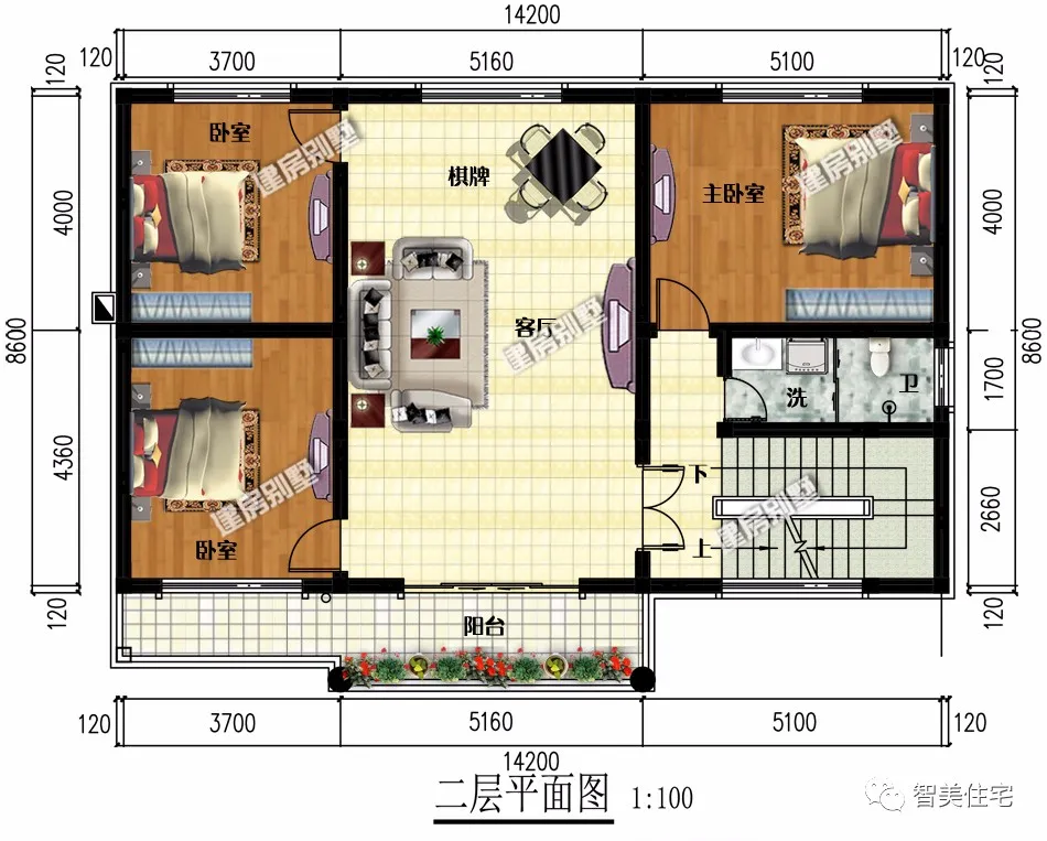 |3栋进深8米左右的简欧别墅，后两栋厨房单独建，生活很方便